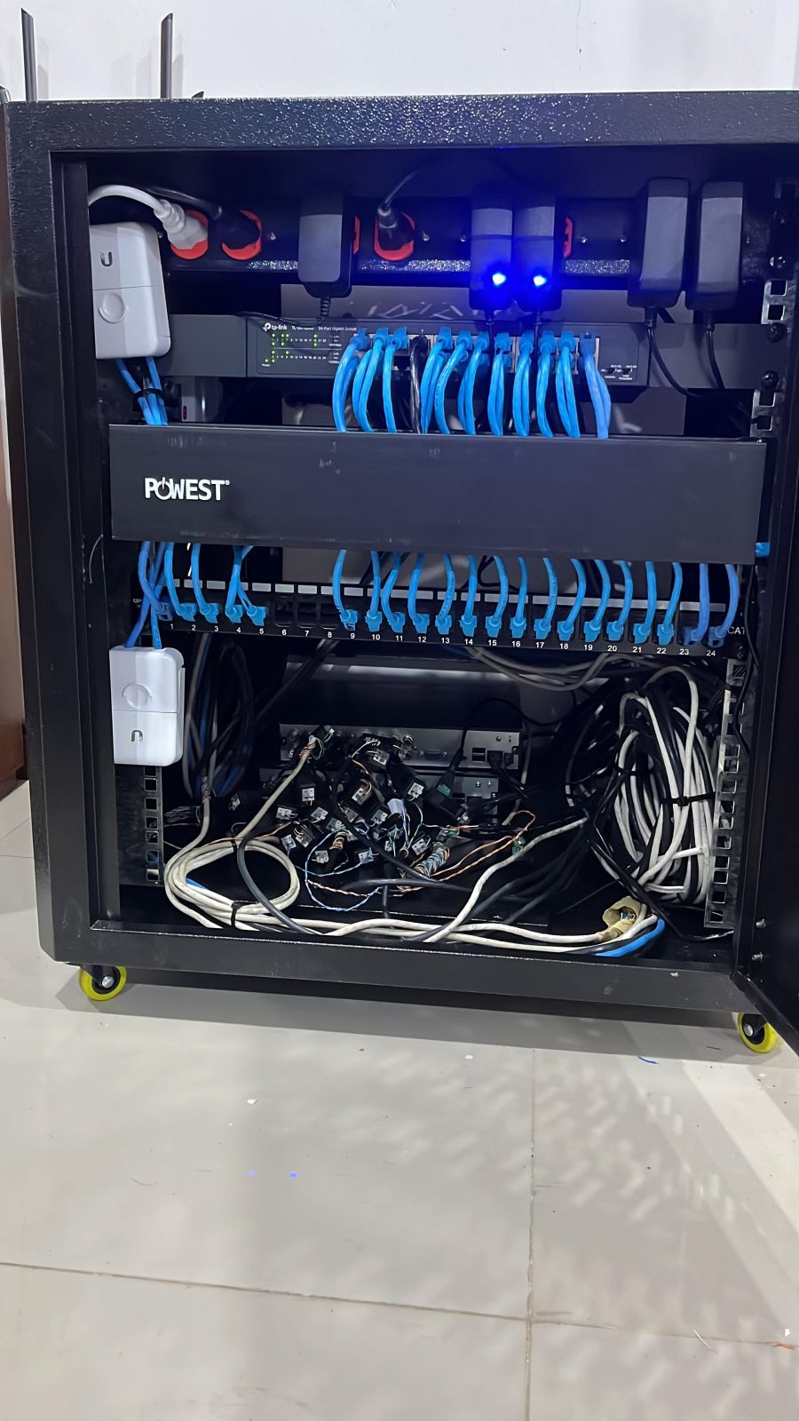 Cableado estructurado dentro del rack